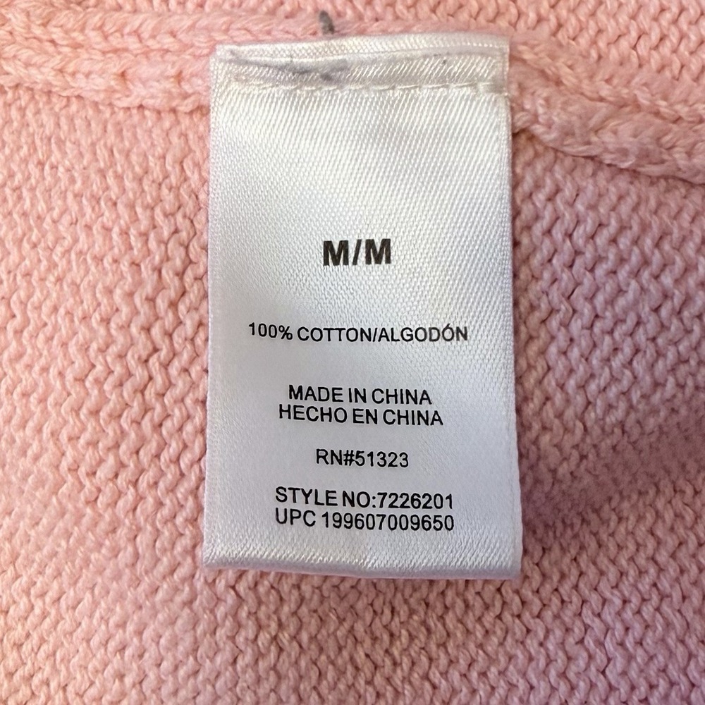 Vince Camuto Bunny Sweater Medium Pink Easter Holiday Costume - Picture 5 of 5